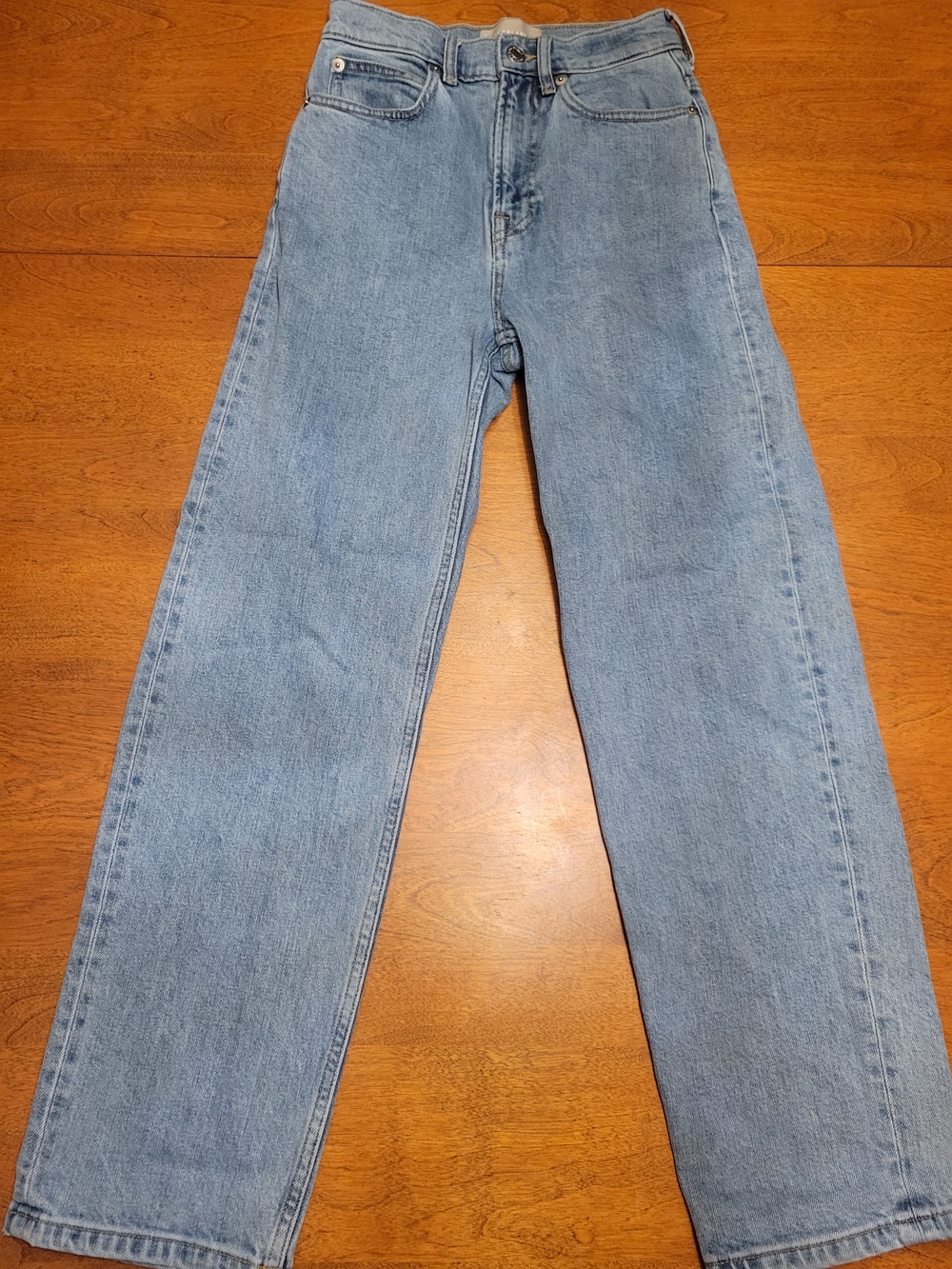 Everlane The Way High Jean | Light Blue | Straight-Leg | 23